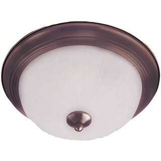Maxim Frosted Shade 2-light Bronze Essentials 583x Flush Mount Light