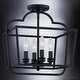 preview thumbnail 3 of 6, Luxury Classic Ceiling, 14.75"H x 14"W, with Traditional Style, Matte Black, by Urban Ambiance - 14.75"H x 14.00"W x 12.75"Dep