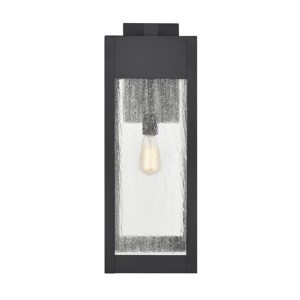 Elk Home Angus Charcoal With Heavy Seeded Glass 1 Light Wall Sconce - 26''