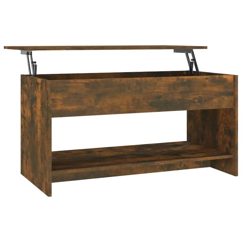 vidaXL Coffee Table Lift Top End Table Accent Side Sofa Table Engineered Wood - 40.2" x 19.7" x 20.7"