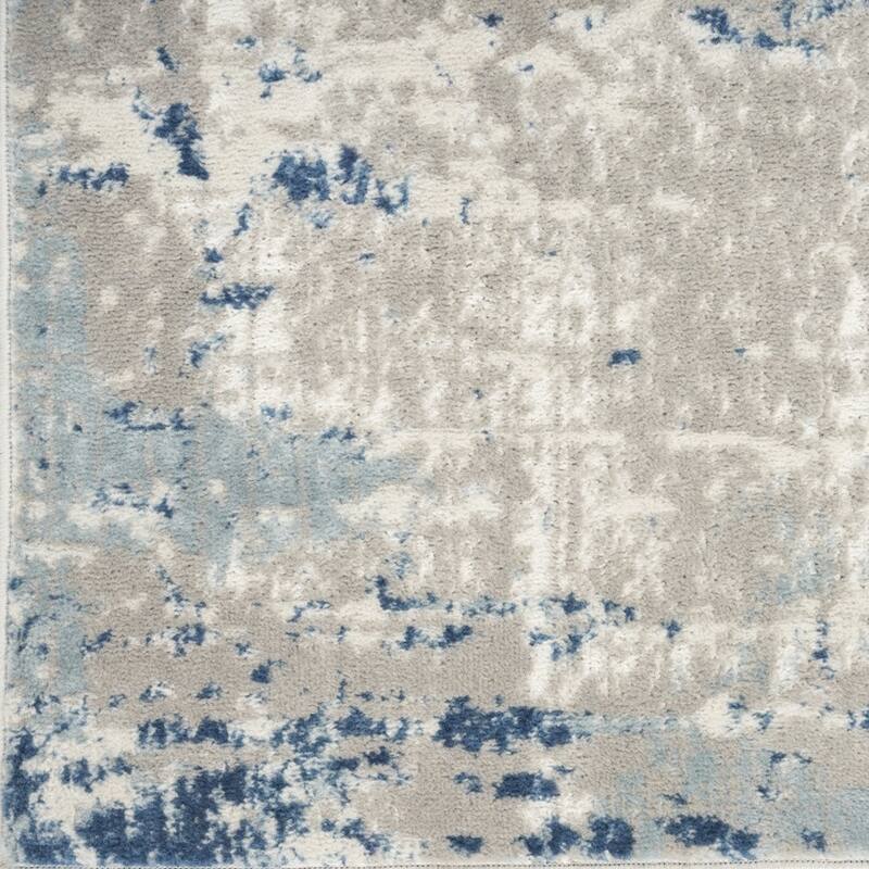 Caki Power Loomed Abstract Modern Durable Area Rug By HomeRoots - 144' X '26' X '0.32
