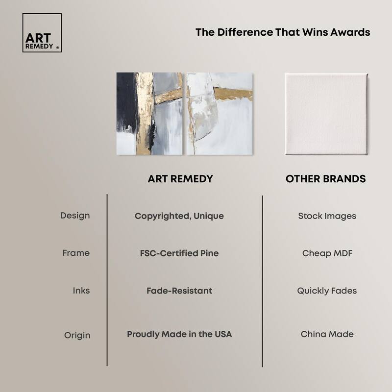 Cracks of Creation II Canvas Set of 2 by Art Remedy, Gallery Wrapped