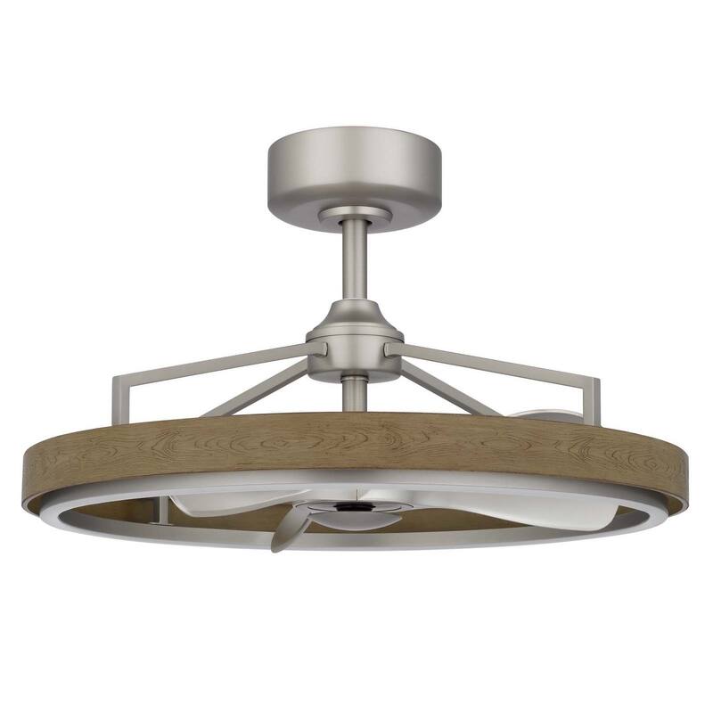 Arroyo 16.37 " Height Brushed Steel Metal Fan - One Size