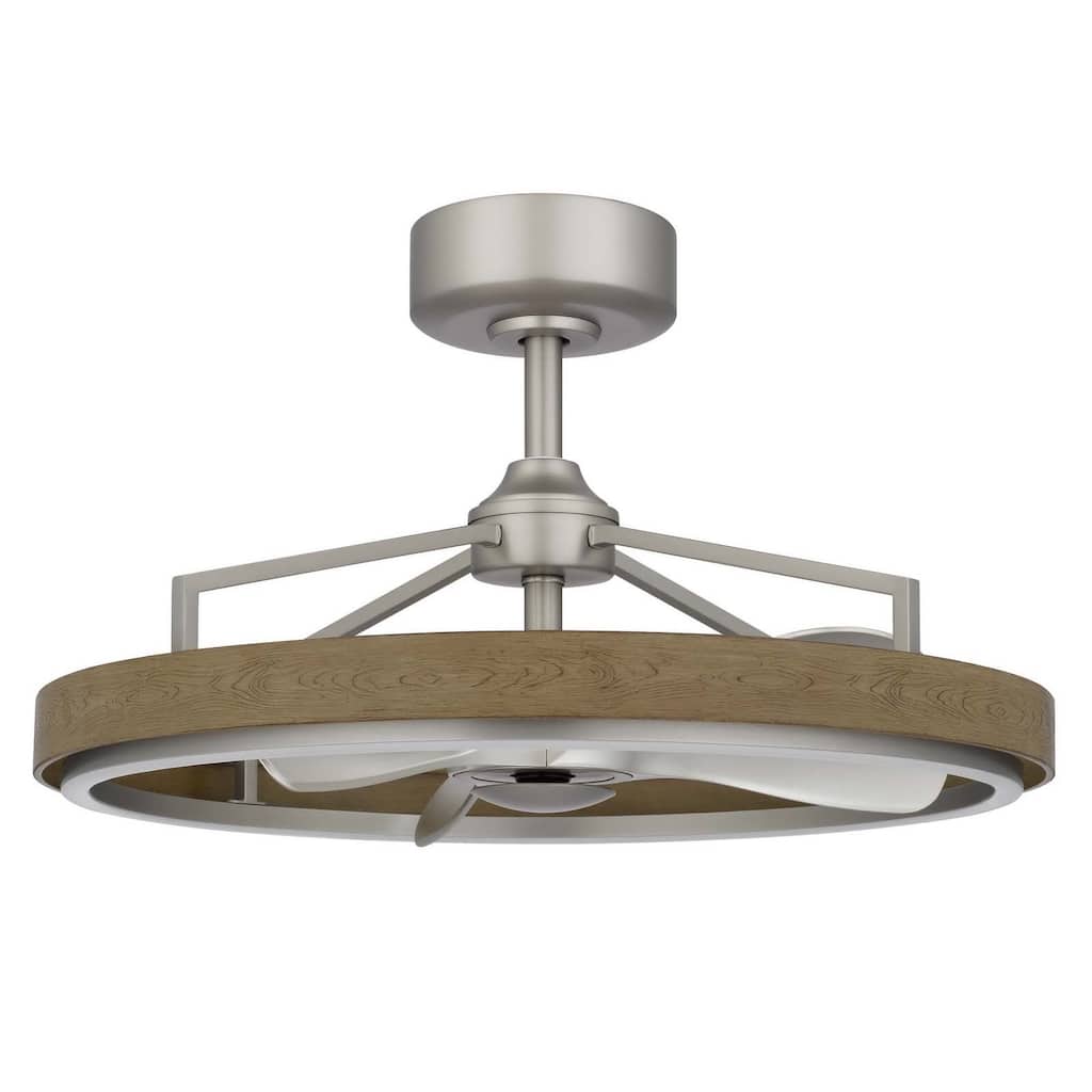 Arroyo 16.37 " Height Brushed Steel Metal Fan - One Size