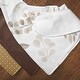 preview thumbnail 5 of 4, Floral Leaf Bandana Baby Bibs 3 Pack Set Ivory Taupe and White Gender Neutral Boho Bohemian Watercolor Botanical Flower Woodland