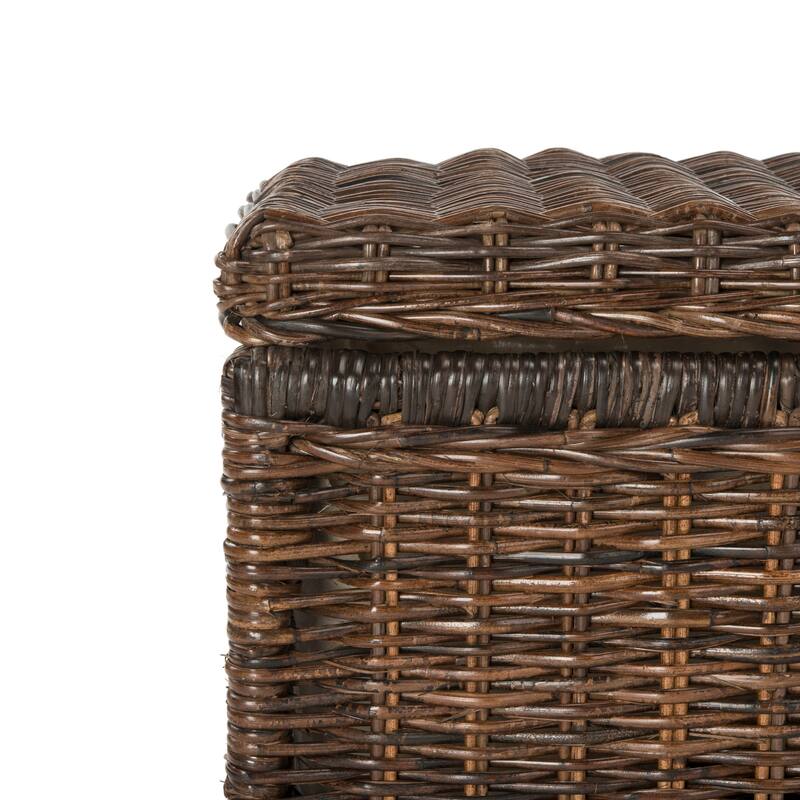 happimess Elijah 30" Wicker Storage Trunk, Brown - Butterscotch