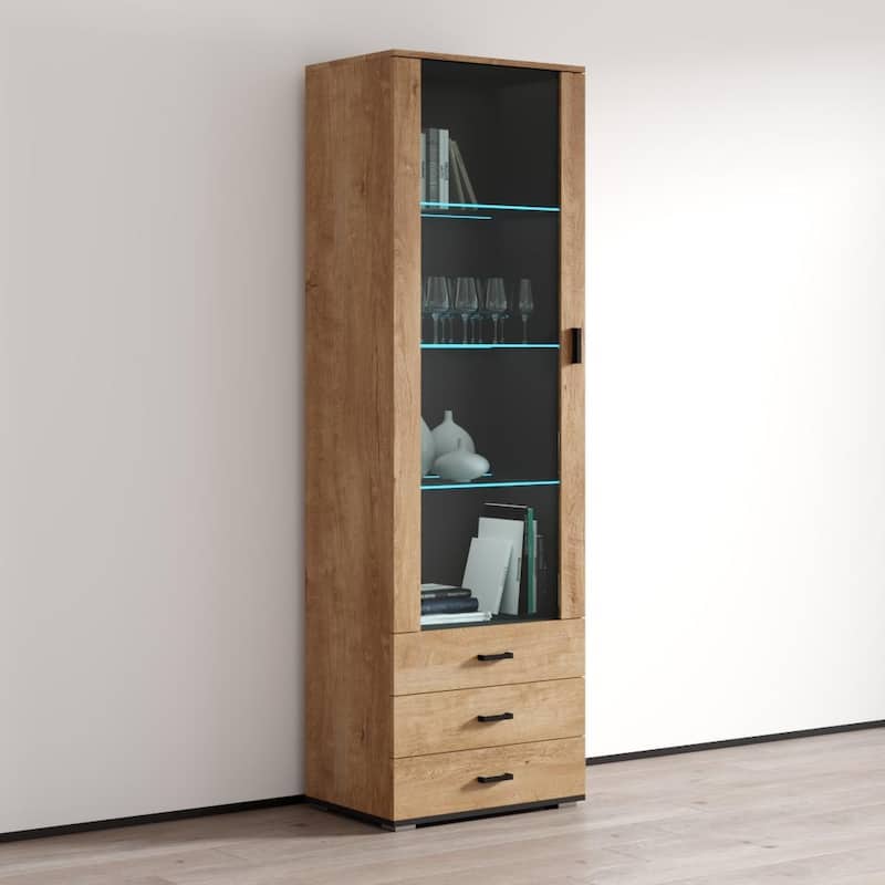 Soho S1 1D3S Modular 1-door Modern 24-inch Bookcase