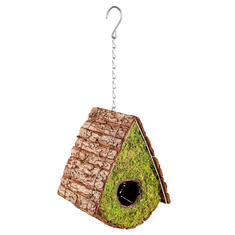 A-Frame Wooden Moss Bird House