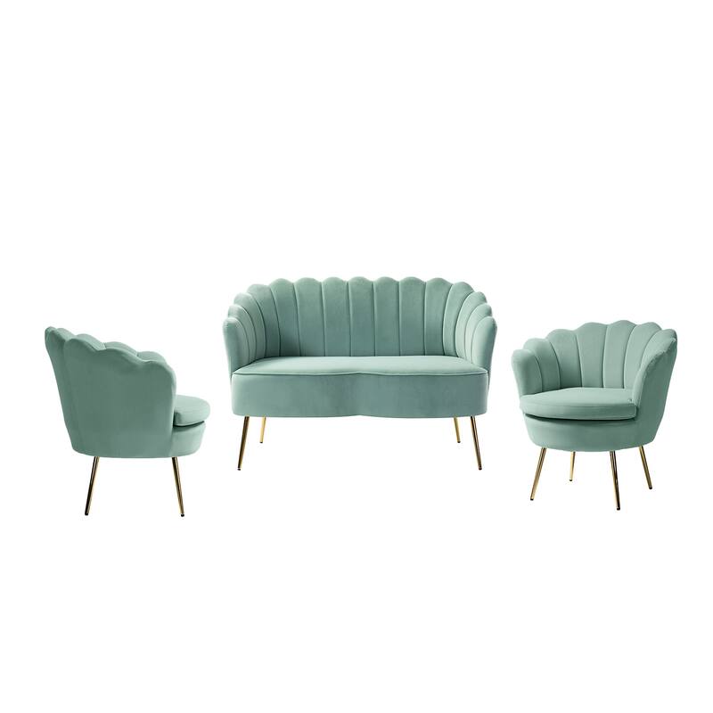Xabier 52 in. 3 Piece Living Room Set by HULALA HOME