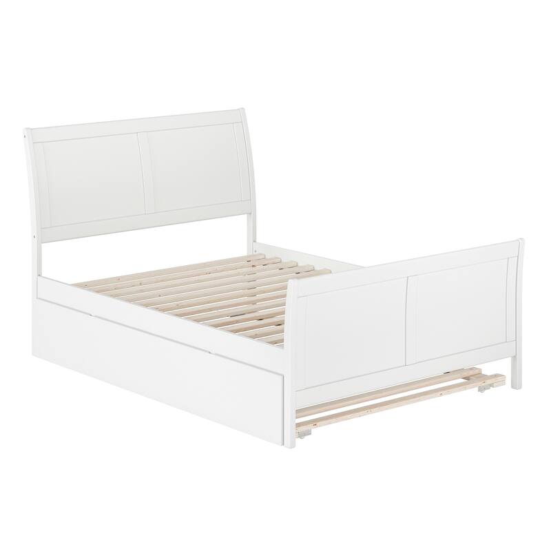 Portland Full Size Platform Bed with Matching Footboard & Trundle