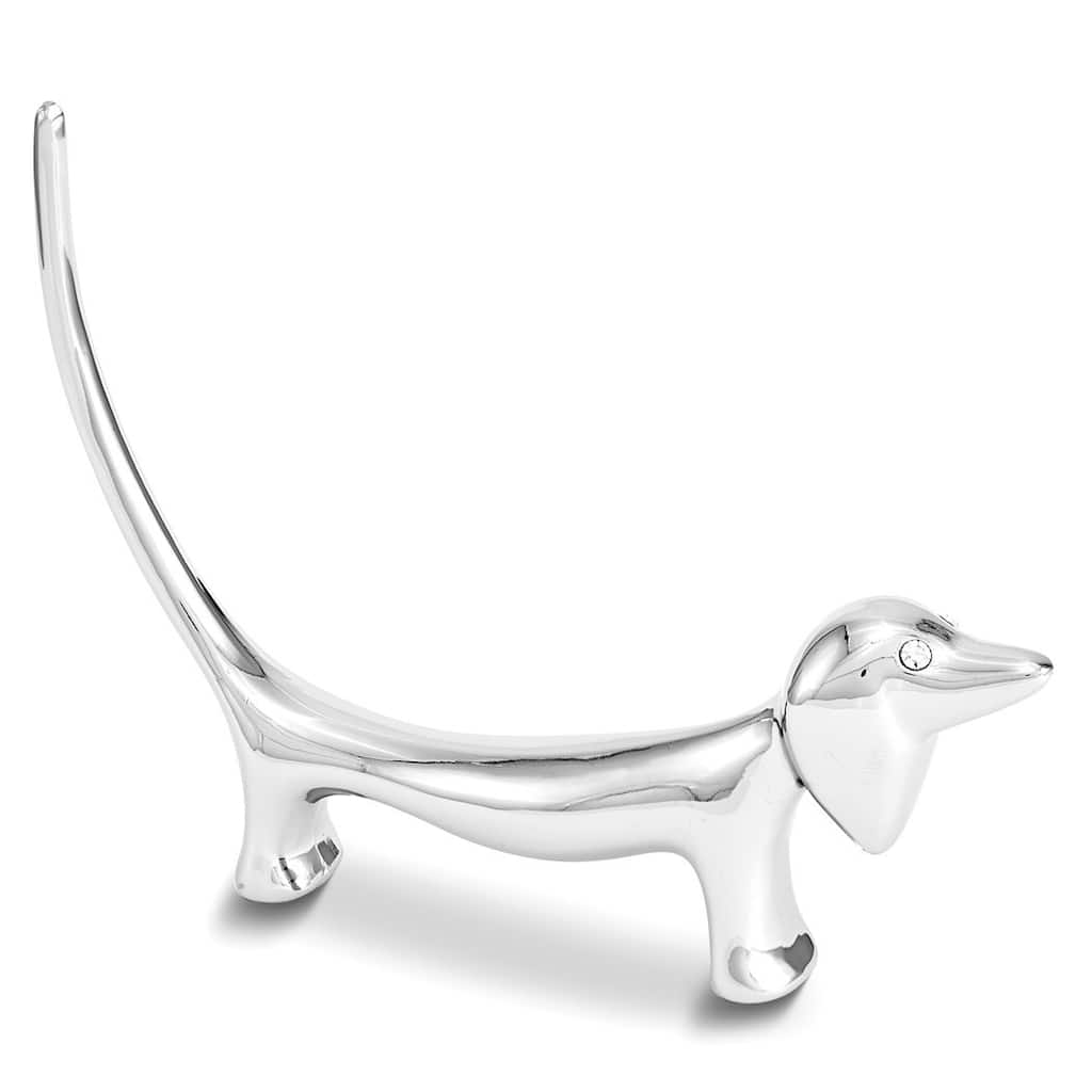 Curata Chrome-Plated 4" Dog Ring Holder