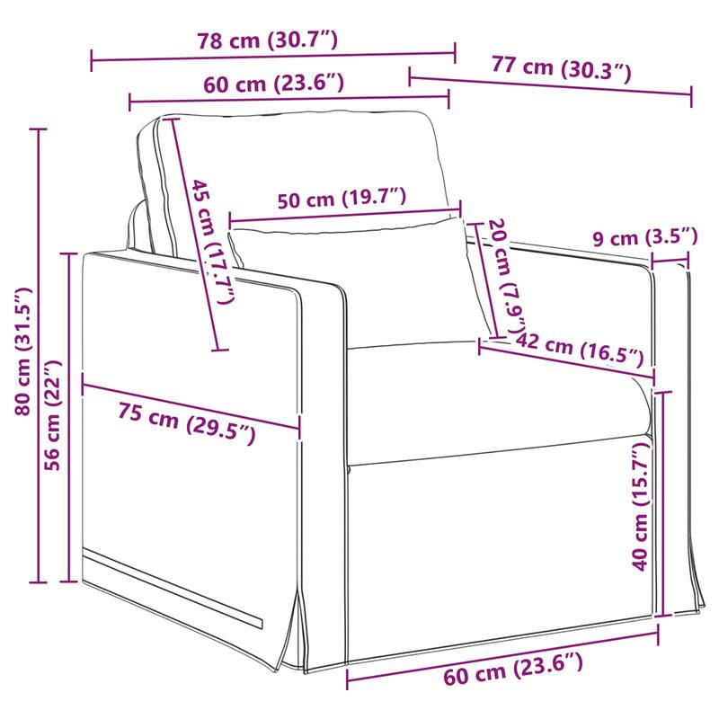 vidaXL Sofa 2 pcs Dark Grey in Fabric