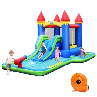 Costway Inflatable Castle Bouncer Bounce House Slide Water Park