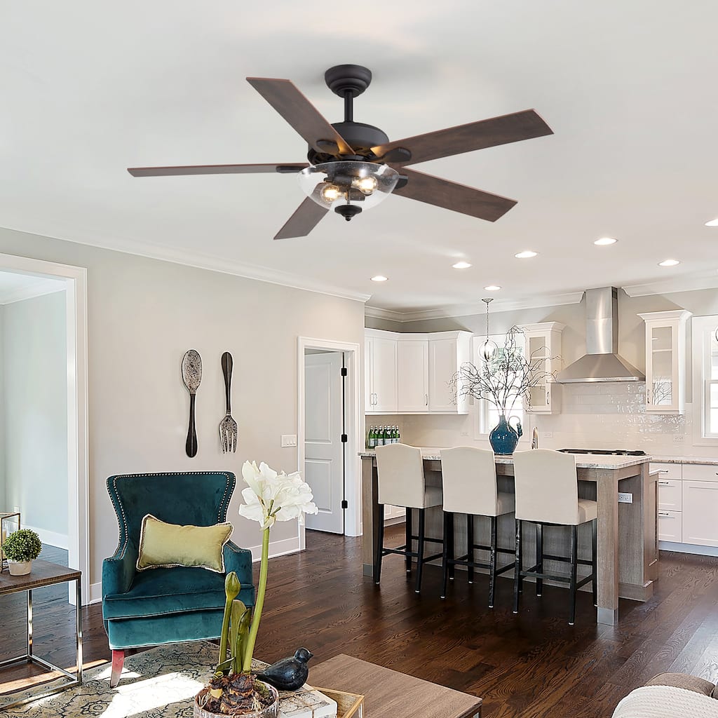 Airsurfer Modern Ceiling Fan with LED Light & Remote Control