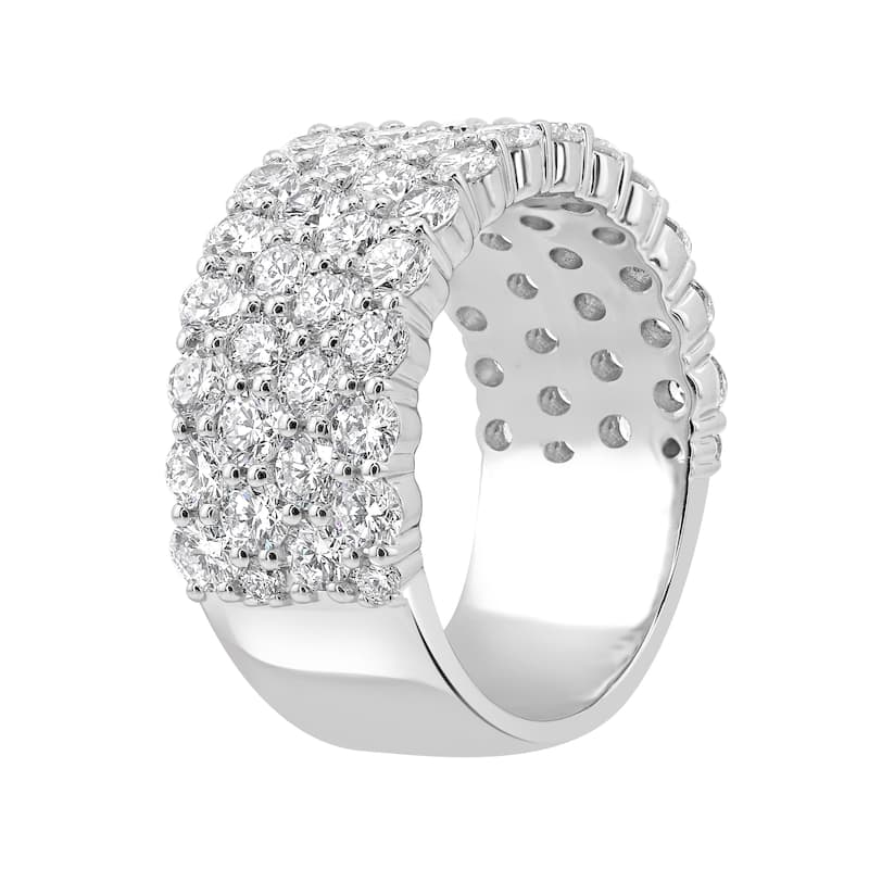 Auriya 14k Gold 4.00ctw Lab Grown Diamond Anniversary Ring (F-G VS)