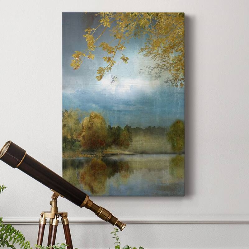 Golden Leaves Premium Gallery Wrapped Canvas - Ready to Hang