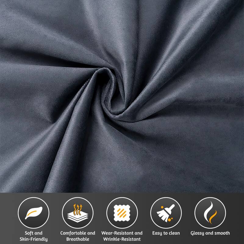 89" Chesterfield Pull Out Sofa Bed - Velvet 3-in-1 Convertible Sleeper with Chaise & Ottoman, King Size Sleeper Sofa