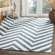 preview thumbnail 3 of 46, SAFAVIEH Handmade Flatweave Dhurries Caryn Modern Moroccan Wool Rug 8' x 10' - Blue/Ivory