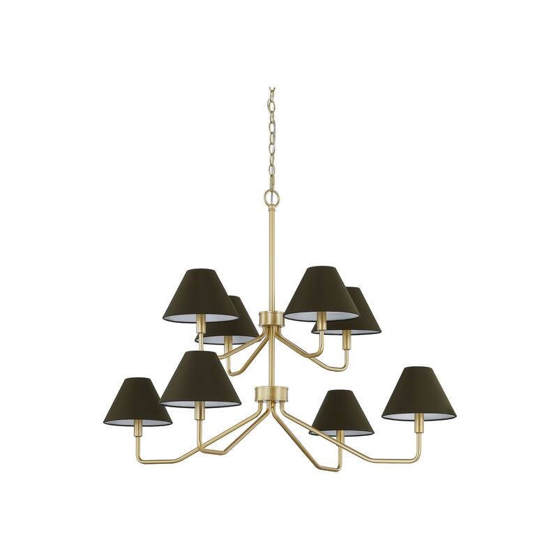 Highland 8-Light Chandelier, Gold