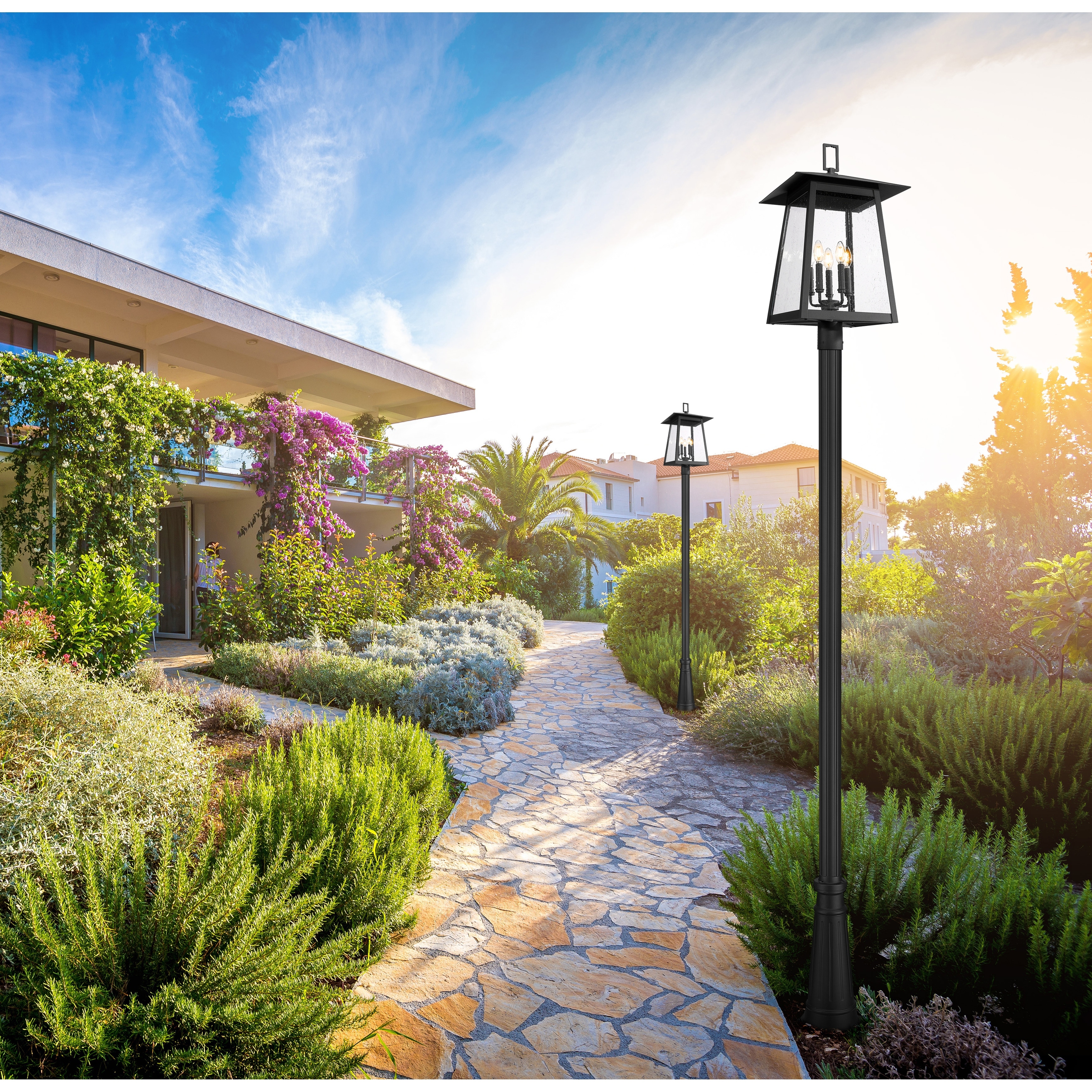 5 light lamp post sale