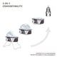 preview thumbnail 17 of 22, Dream On Me Day Dreamer 2-in-1 Convertible and Portable Bassinet