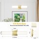 preview thumbnail 6 of 6, Cusp Barn Bathroom Light Fixtures, Gold Wall Sconce Light, Modern Wall Lights with Milky Glass Shade for Vanity, Bedroom