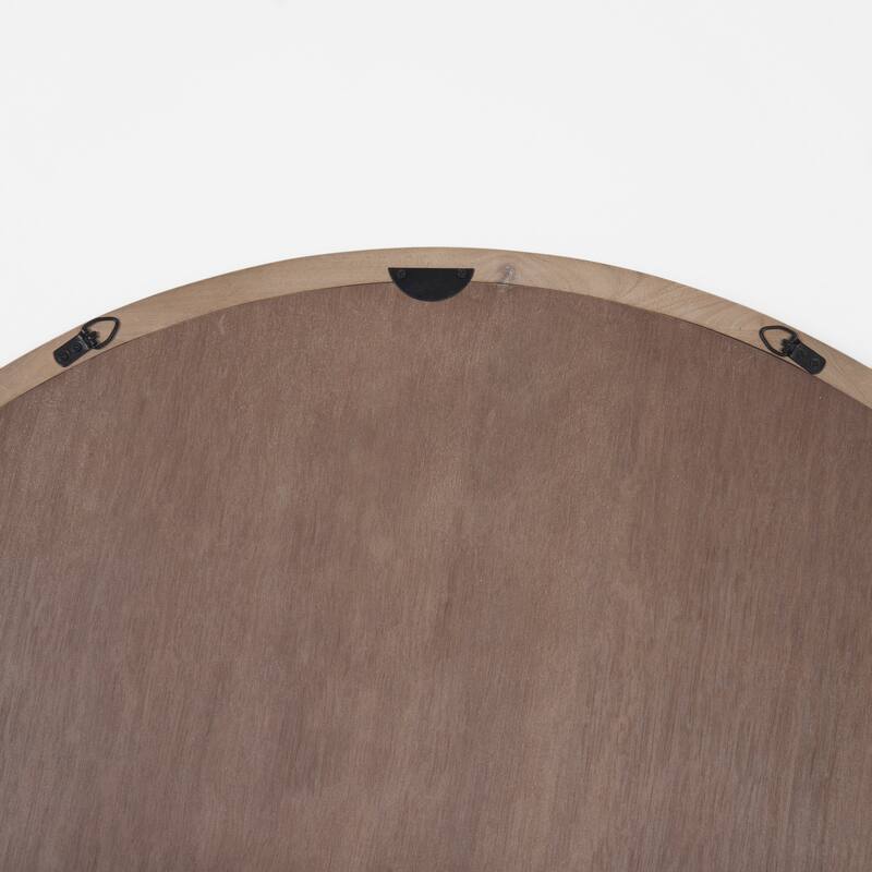 Gambit Solid Wood Frame Large Round Mirror - 46" x 46"