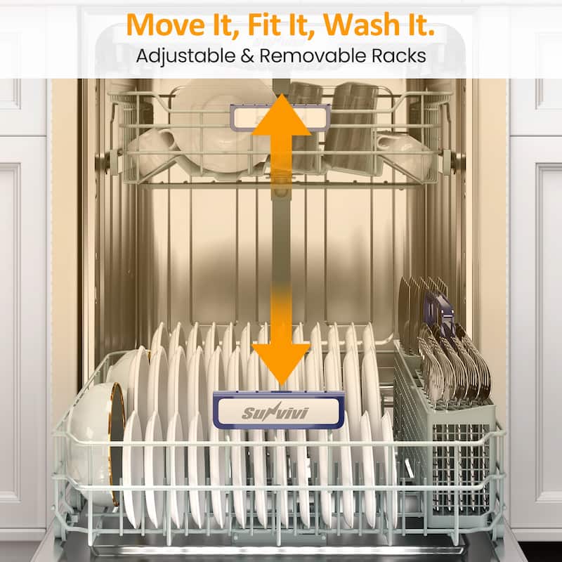 Built-In Dishwasher, 14-16 Place Settings, 8 Wash Cycles