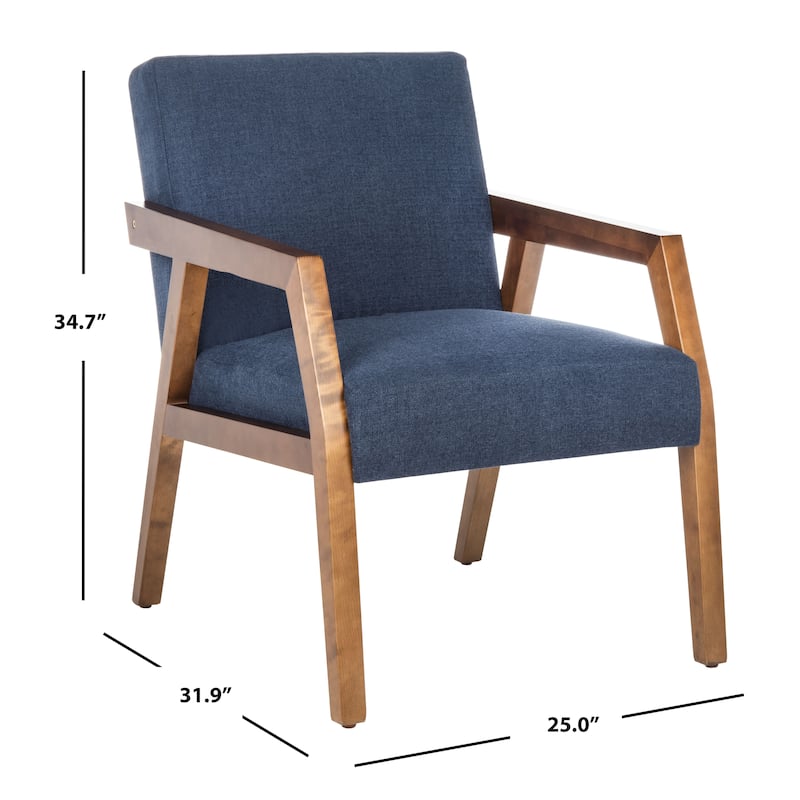 SAFAVIEH Olyvar Arm Chair - 25" W x 31.9" L x 34.7" H