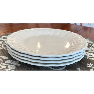Red Vanilla Antique White Salad Plates Set of 4