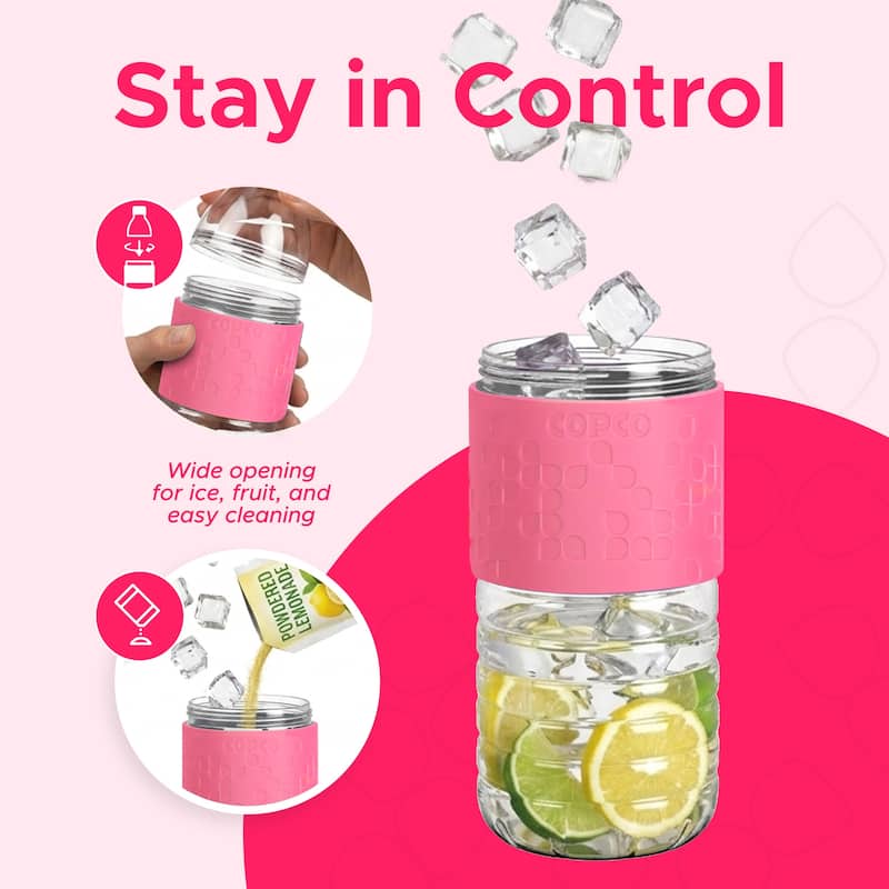 Copco Hydra BPA Free Tritan Water Bottle Set Leak Proof & Dishwasher Safe