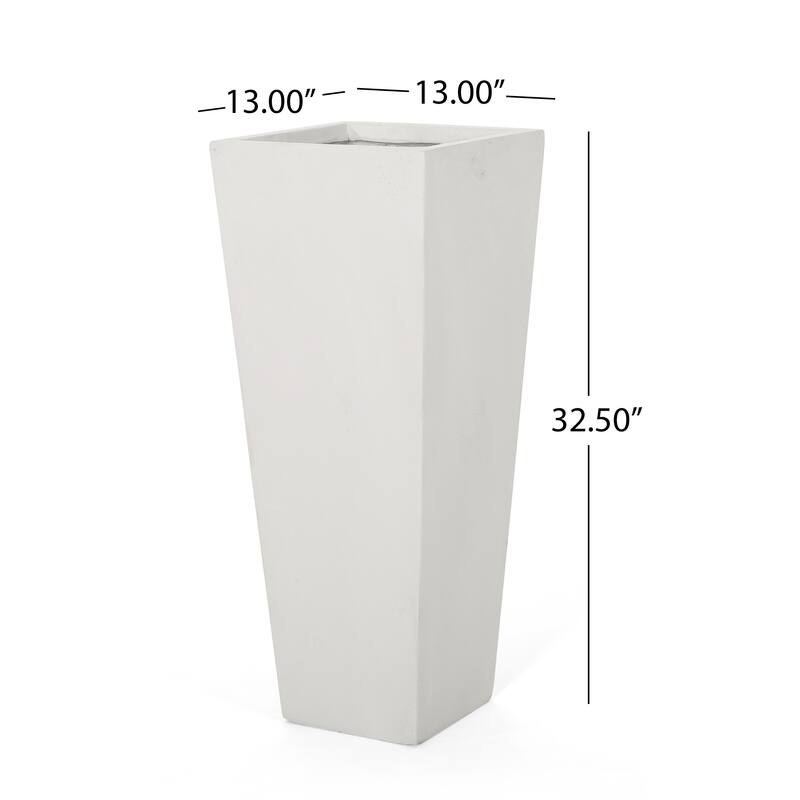 Ella Outdoor Cast Stone Outdoor Planters by Christopher Knight Home