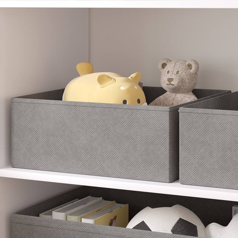 VECELO Kids Bookshelf Wood Toy Storage Organizer Cabinet Children Bookcase