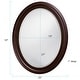 preview thumbnail 4 of 5, Allan Andrews George Wood Framed Oval Wall Mirror - 25" x 33" x 1"