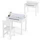 preview thumbnail 11 of 18, Costway Toddler Craft Table & Chair Set Kids Art Crafts Table - See Details
