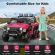 preview thumbnail 20 of 24, Ride on Car with 6 EVA Wheels&4WD, 24V Battery Powered Electric Car for Ages 3-6 Kids