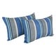 preview thumbnail 7 of 33, 19-inch by 11-inch Outdoor Throw Pillows (Set of 2, Multiple Patterns) - 19 x 11 Sovaro Denim