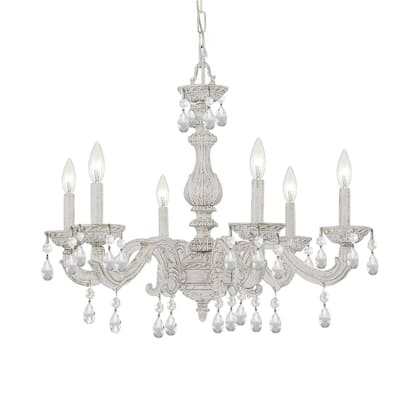 Crystorama Lighting Group Sutton 6 Light 28" Wide Wrought Iron Candle