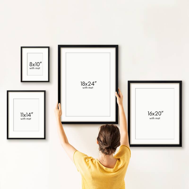 Americanflat 3 Piece 8x10 Matted Framed Print Set Beach Day by Sabina