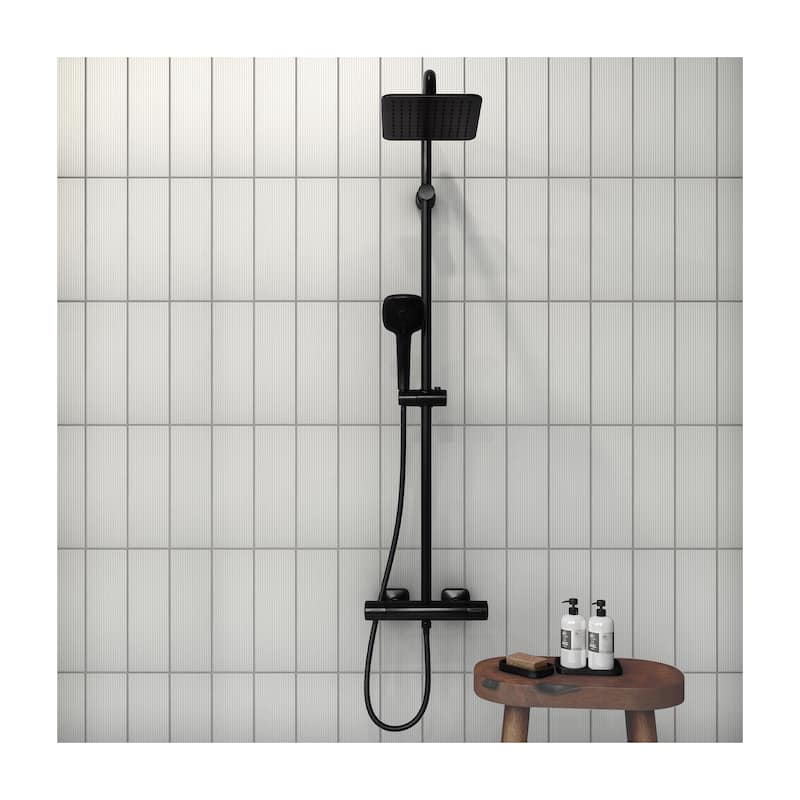 Daltile Stencil 4" x 12" Glazed Porcelain Linear Wall Tile (30 PC Per Carton) (8.72 SQFT Per Carton)