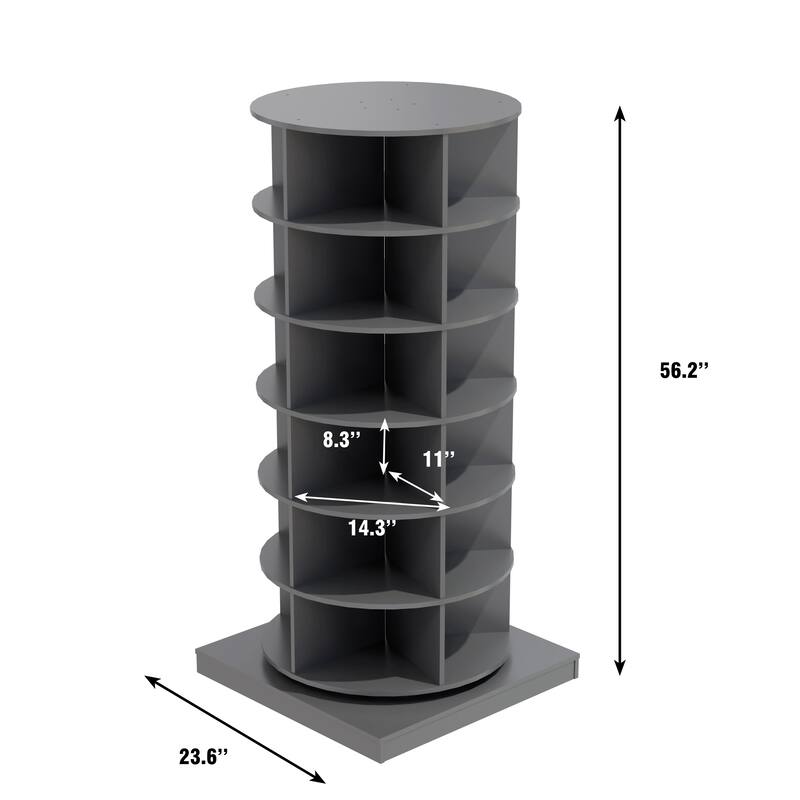 360 Rotating shoe cabinet 6 layers