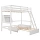preview thumbnail 4 of 8, Twin Size Wood Loft Bed Bed with Storage Drawer and Shelf