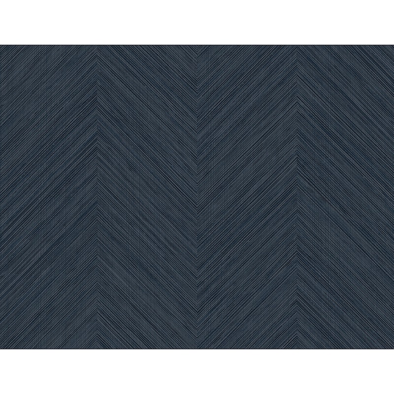 NextWall Chevron Stripe Peel and Stick Wallpaper - 27 in. W x 18 ft. L - Dark Blue