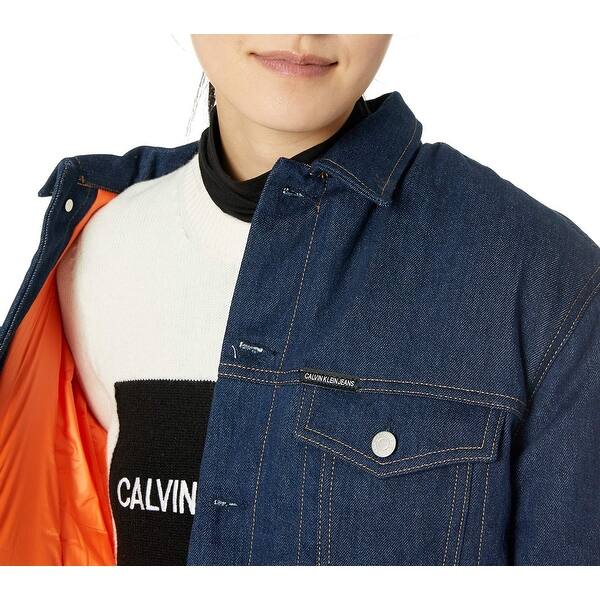 calvin klein jean jacket womens
