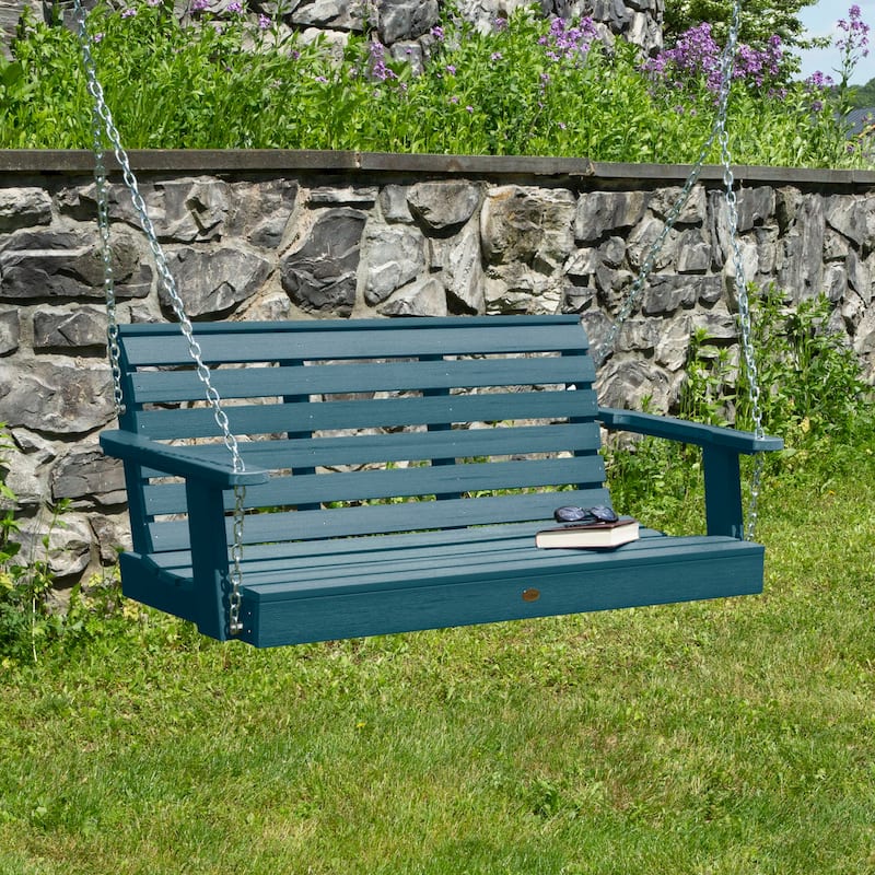 Highwood Weatherly 4-foot Eco-friendly Synthetic Wood Porch Swing