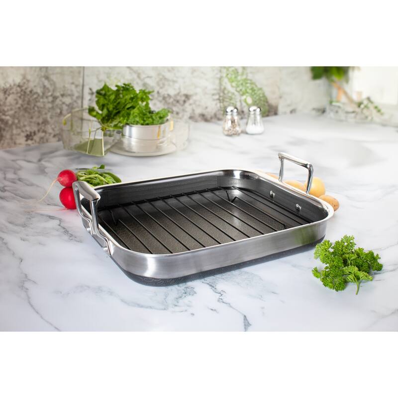 LIVWELL DiamondClad 10pc Hybrid Nonstick Stainless Steel Cookware Set