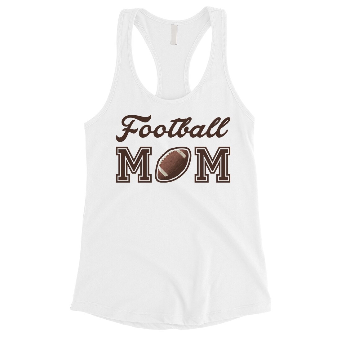 Shop Football Mom Tank Top Womens White Racerback Tank Top Cute