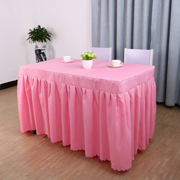Shop Pink Rectangular Shaped Furnishing Tablecloth Cover Water Oil