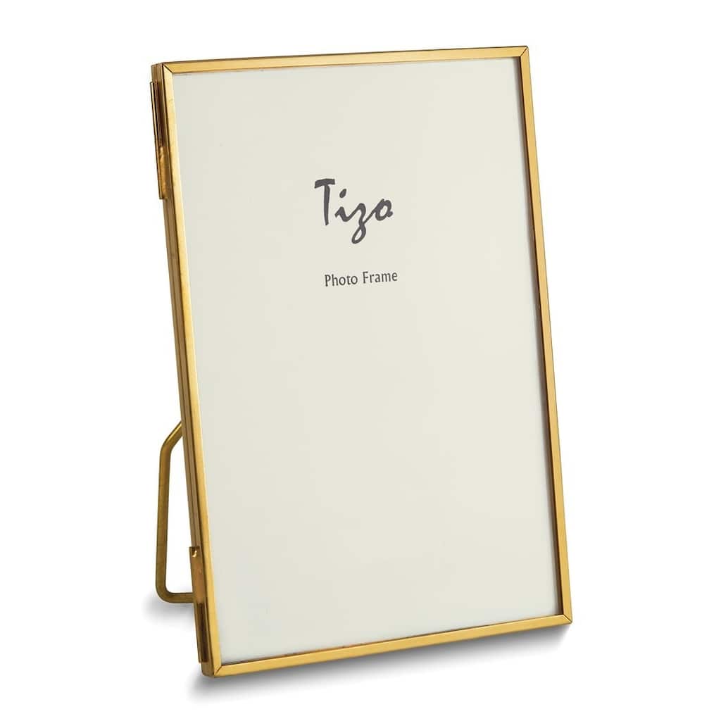 Curata Brass Narrow 5x7 Photo Frame