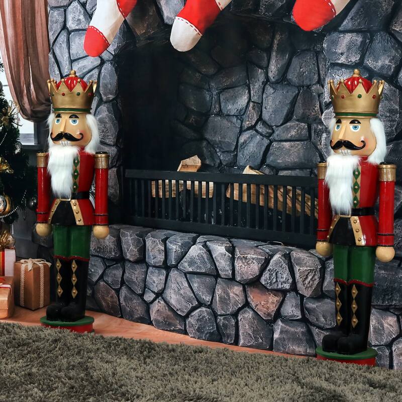 Matthias the Nutcracker Prince - 37-Inch Christmas Decor - Set of 2